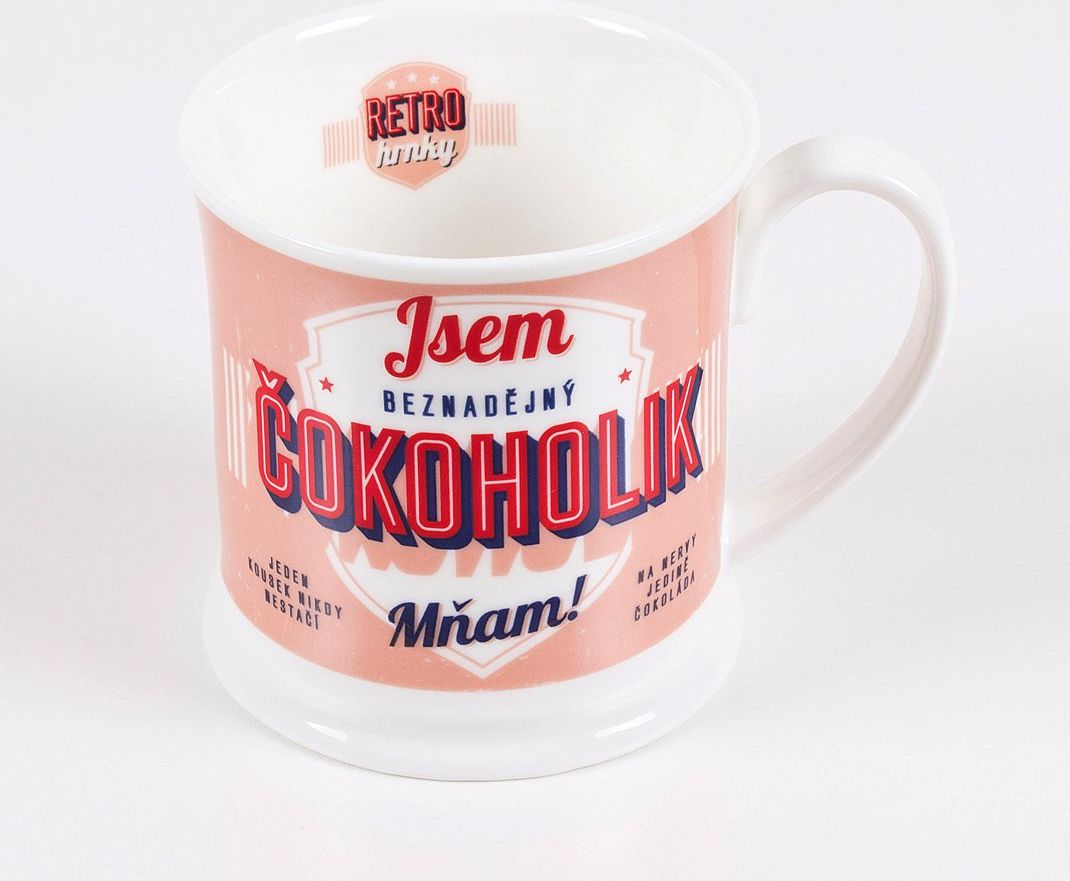 LOLA BABY ALBI Retro hrnek quot;Čokoholik quot; - obrázek 1