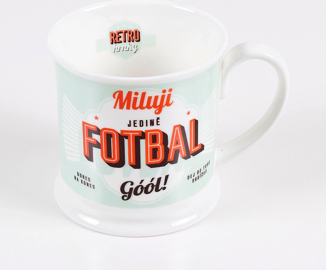 LOLA BABY ALBI Retro hrnek quot;Fotbal quot; - obrázek 1