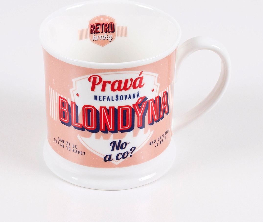 LOLA BABY ALBI Retro hrnek quot;Blondýna quot; - obrázek 1