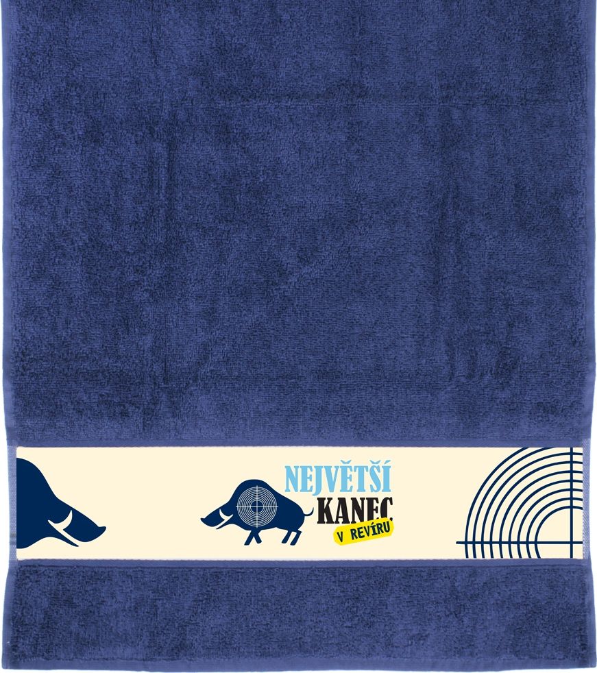 LOLA BABY ALBI Modrý ručník - Kanec - obrázek 1