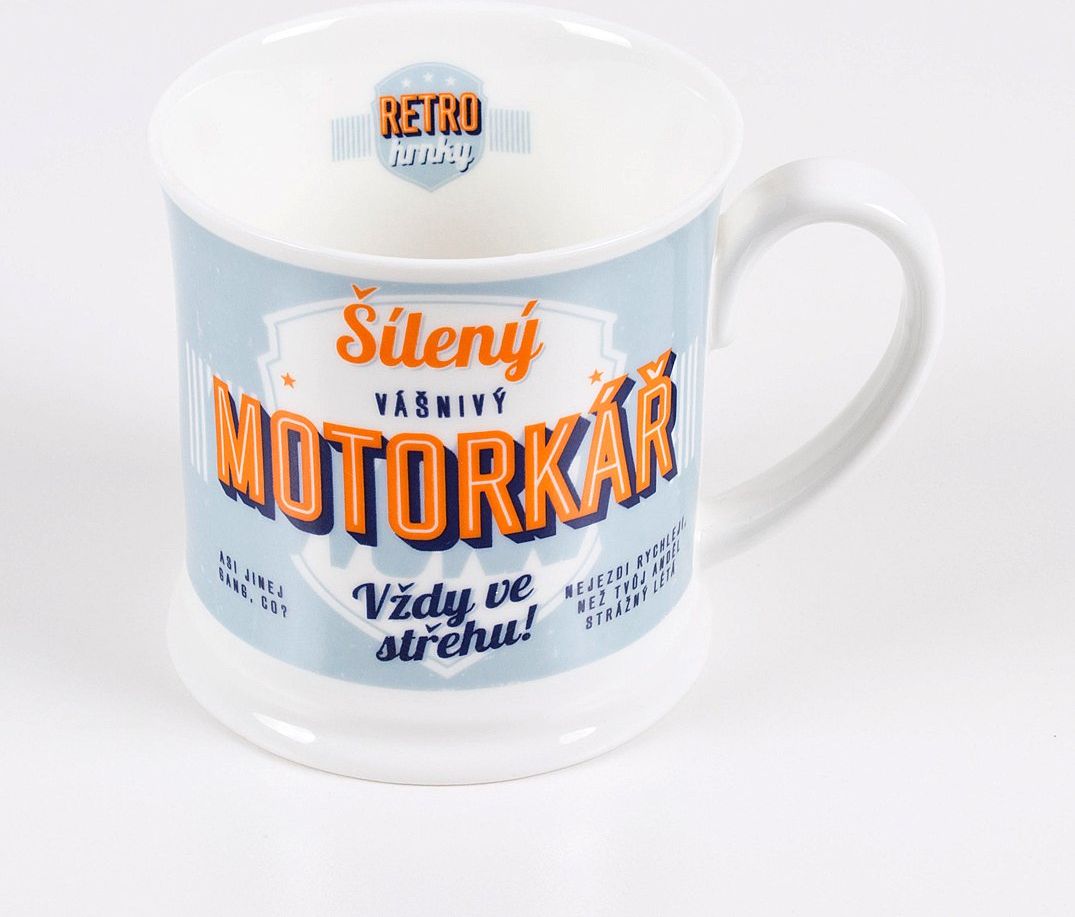 LOLA BABY ALBI Retro hrnek quot;Motorkář quot; - obrázek 1