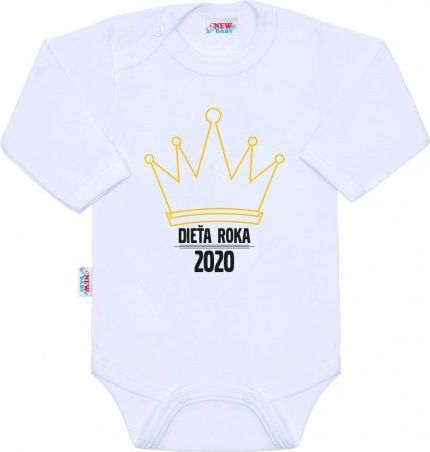 Body s potiskem New Baby Dieťa roka 2020, Bílá, 68 (4-6m) - obrázek 1