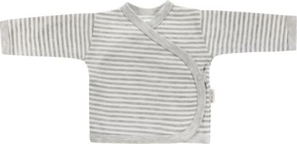 Novorozenecká košilka Gentleman - zapínání bokem, šedá - obrázek 1