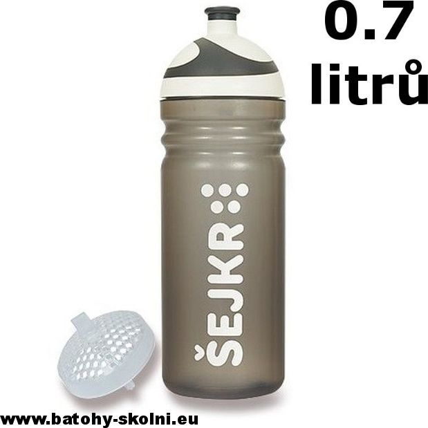 Zdravá lahev na pití + šejkr bílá 0.7 litrů - obrázek 2