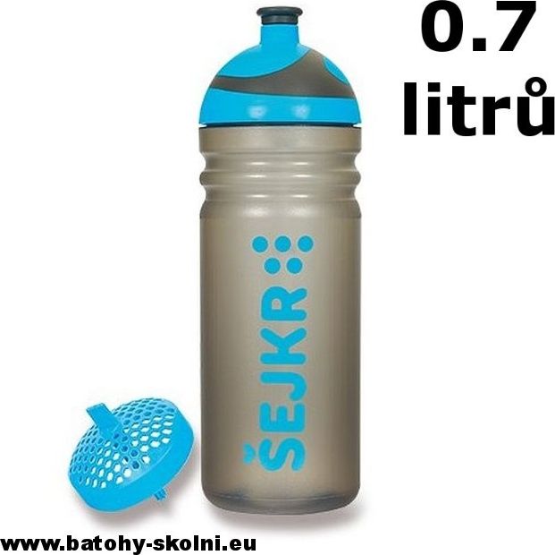 Zdravá lahev na pití + šejkr modrá 0.7 litrů - obrázek 2