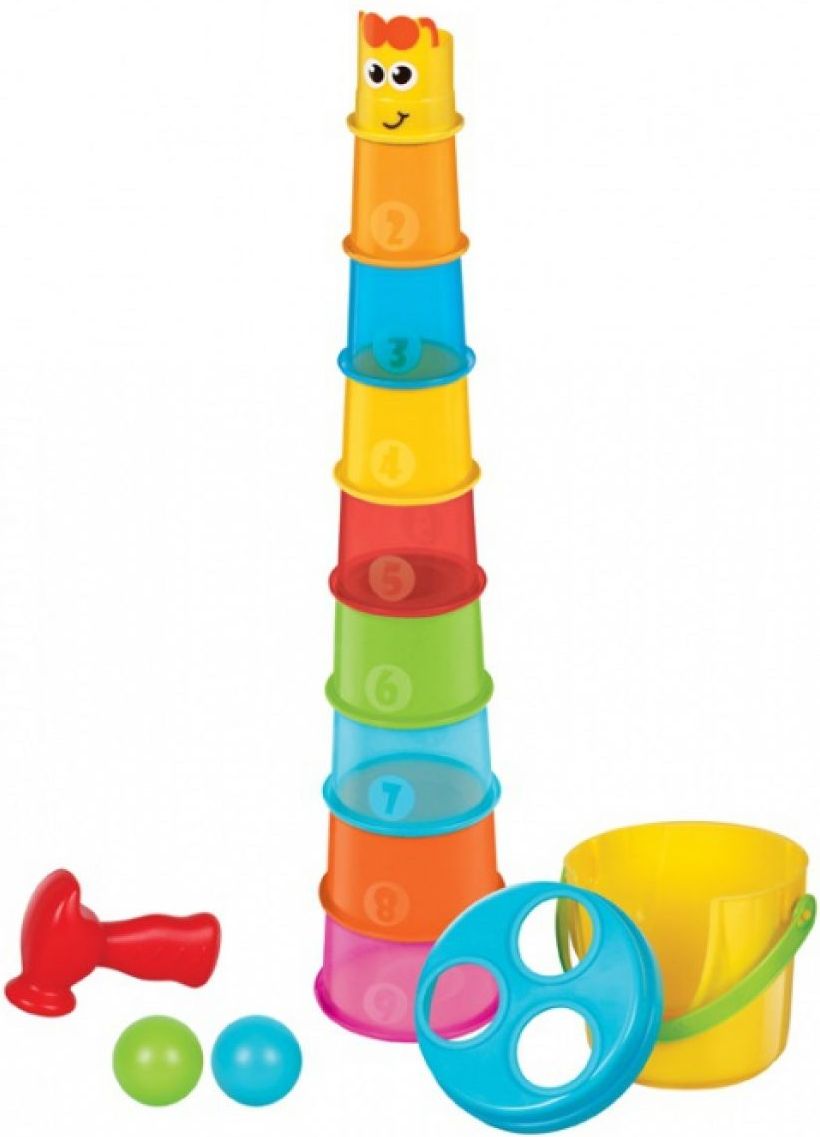 B kids Maxi stohovací kelímky Žirafa - obrázek 1