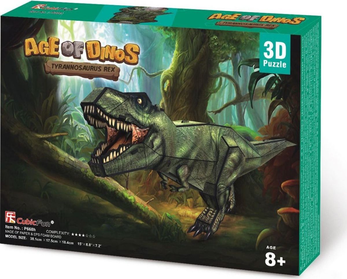 CubicFun 3D puzzle Tyranosaurus Rex 36 ks - obrázek 1
