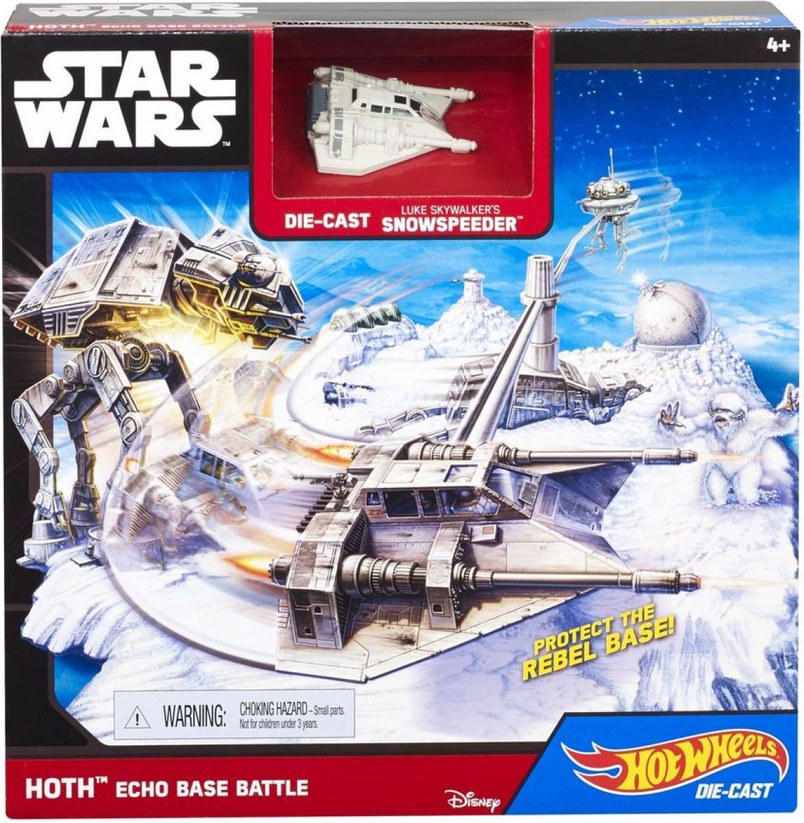Hot Wheels Star Wars Hrací set s hvězdnou lodí - Hoth Echo Base Battle - obrázek 1