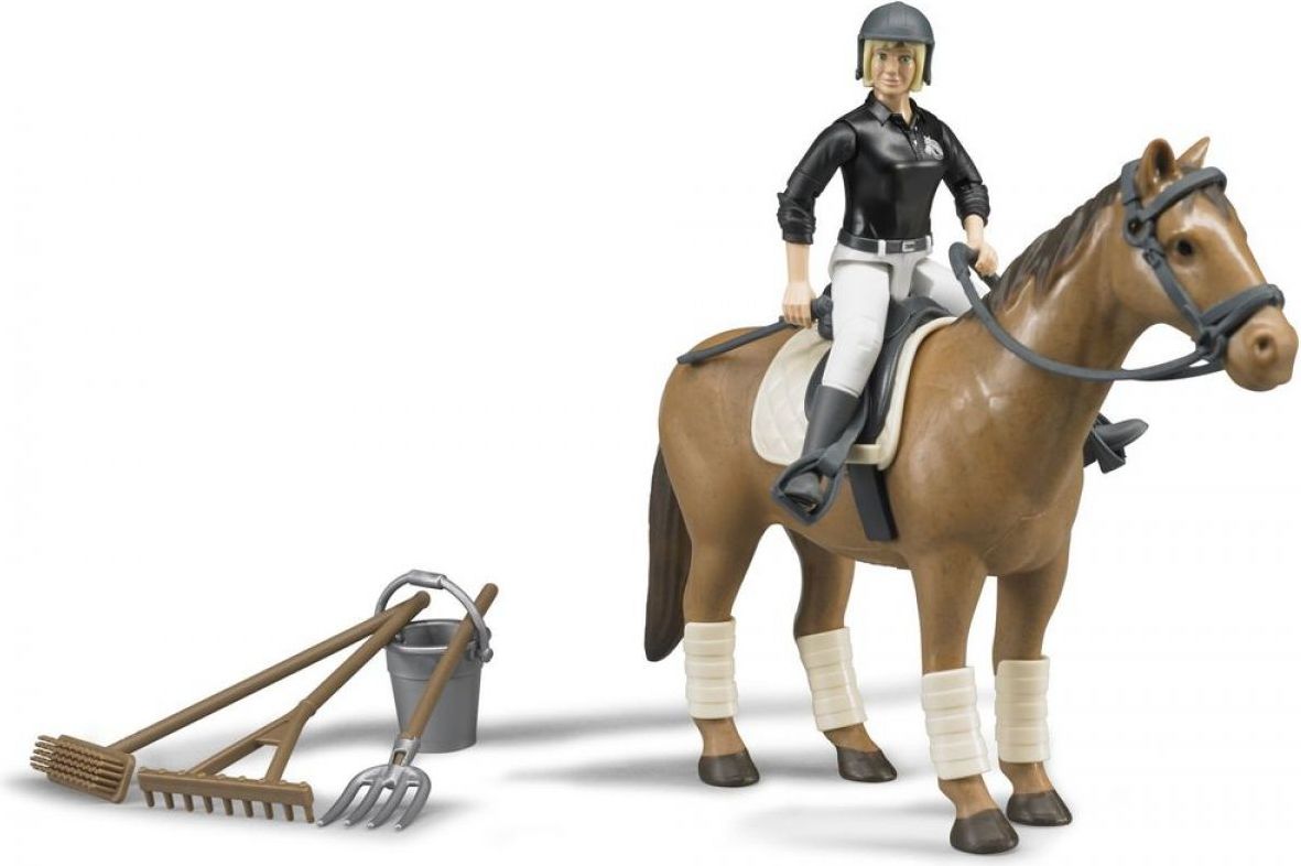 Bruder 62505 Jezdkyně s koněm a příslušenstvím - obrázek 1
