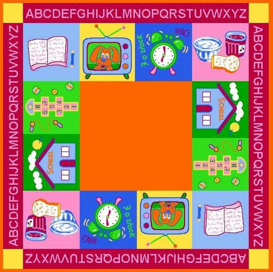 Vopi koberec Abeceda 100 x 100 cm - obrázek 1