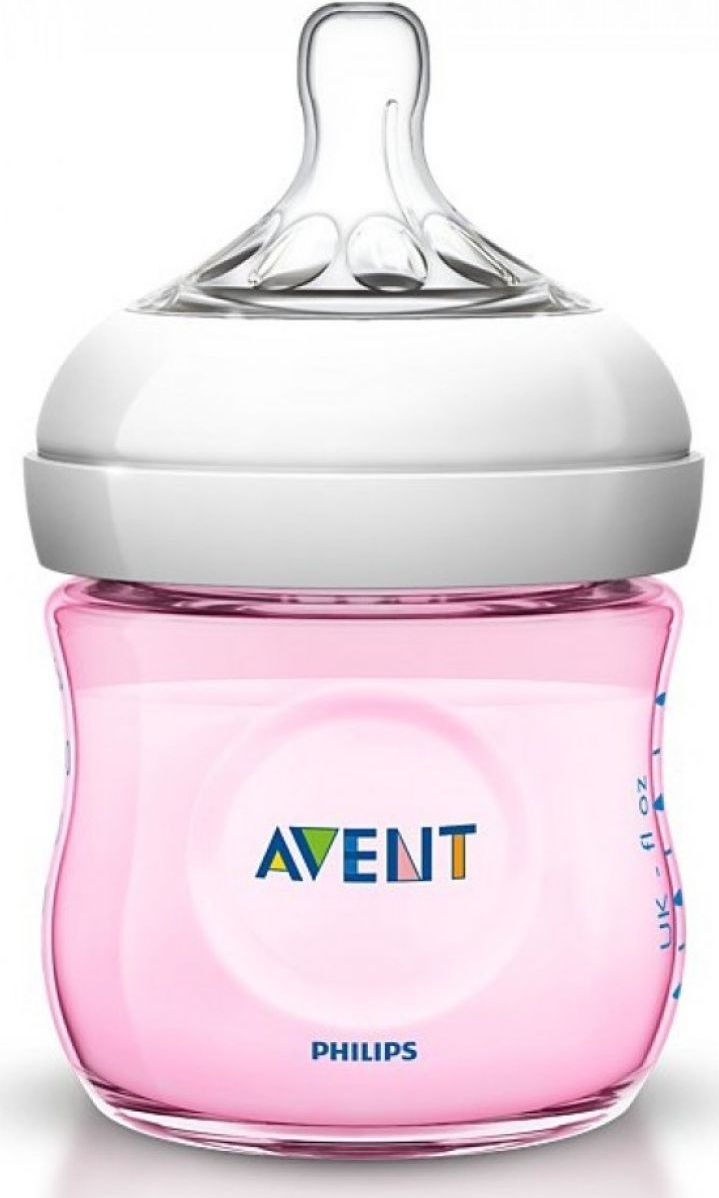 Philips Avent Láhev Natural 125 ml růžová - obrázek 1