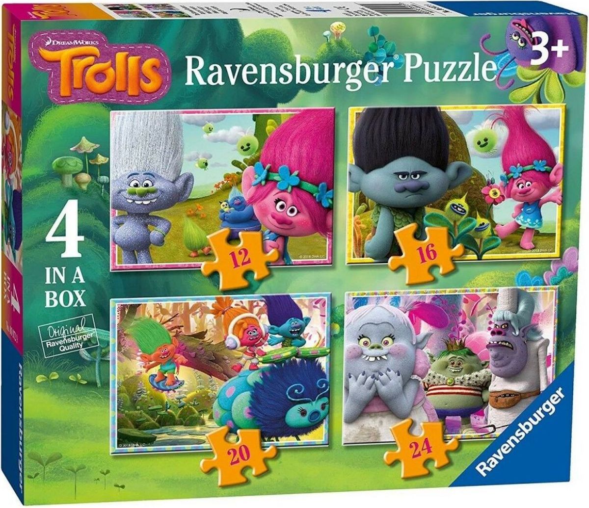 Ravensburger puzzle 069729 Trollové 4 v 1 - obrázek 1