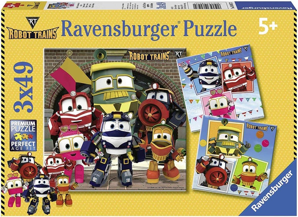 Ravensburger Puzzle Roboti 3 x 49 dílků - obrázek 1