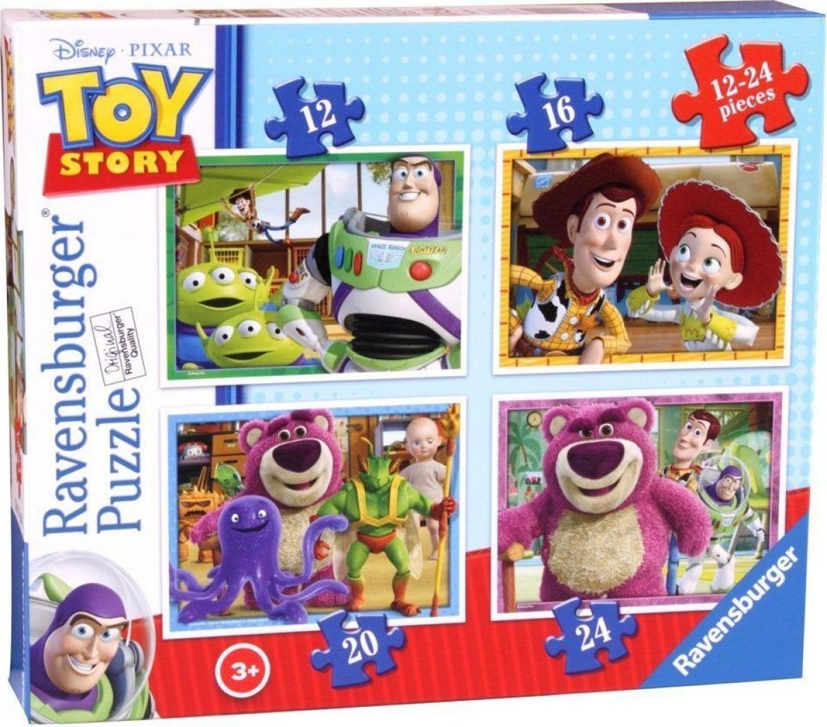 Ravensburger puzzle Toy Story příběh hraček 4v1 - obrázek 1