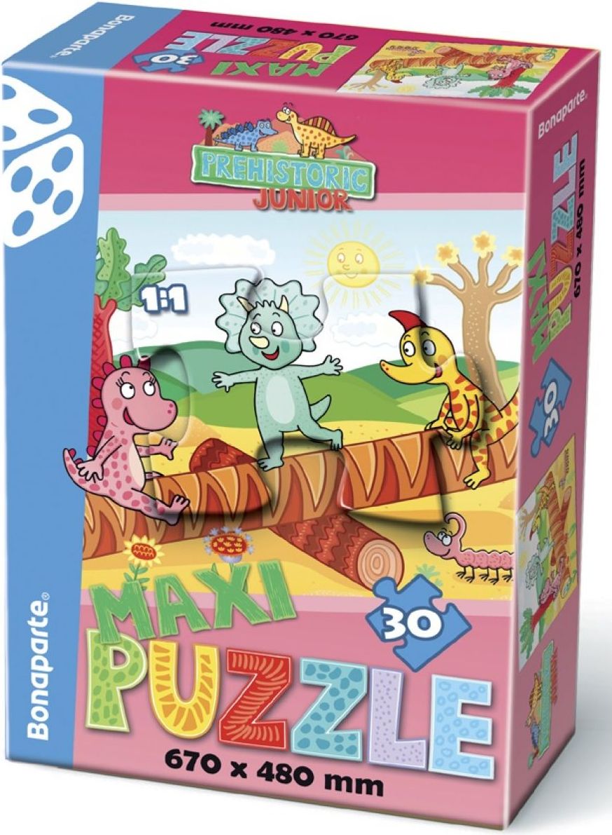 Bonaparte Maxi puzzle Prehistoric Junior II. 30dílků - obrázek 1