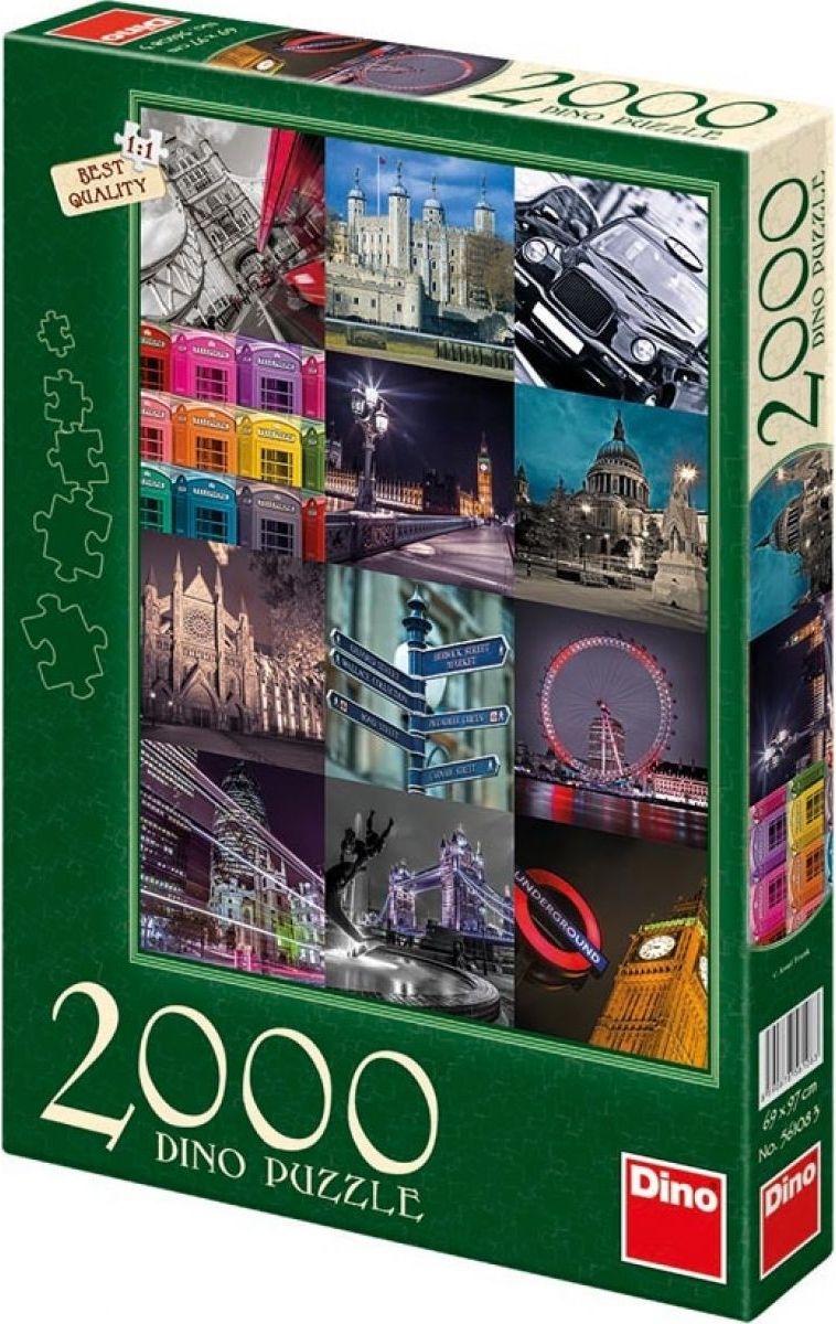 Dino Puzzle Londýn 2000 dílků - obrázek 1