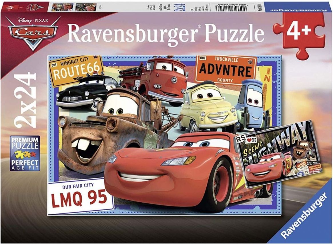 Ravensburger Puzzle Disney Auta 2 x 24 dílků - obrázek 1