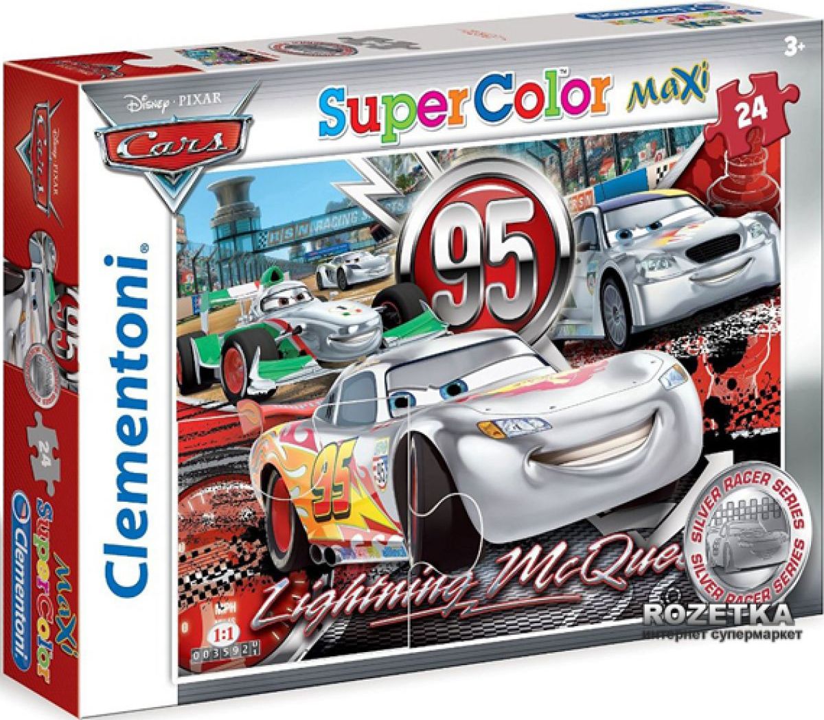 Clementoni Puzzle Maxi 24 dílků Stříbrné auto - obrázek 1