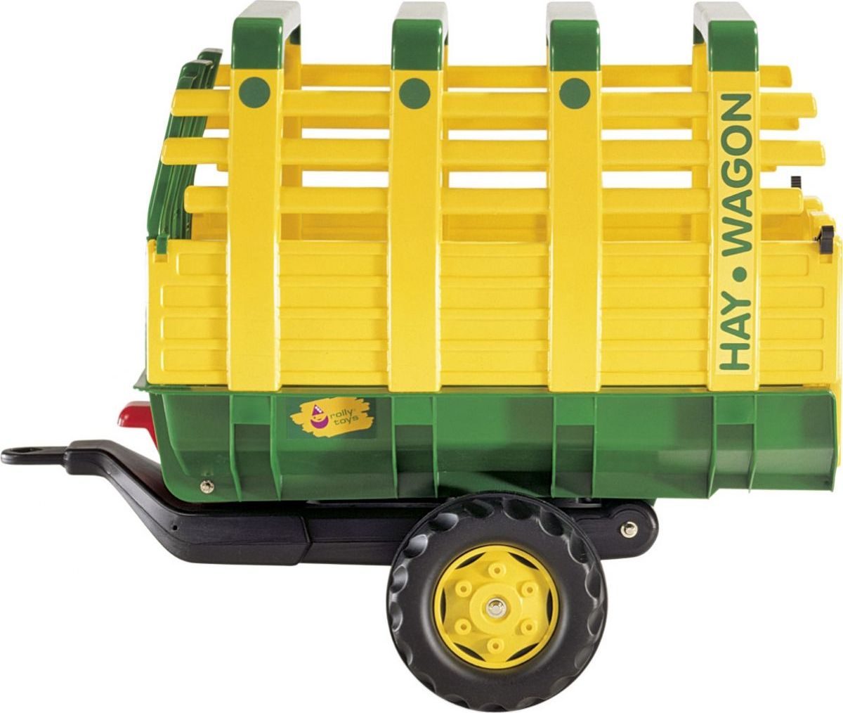 Rolly Toys Vlečka na seno za traktor jednoosá Hay Wagon Zelenožlutá - obrázek 1