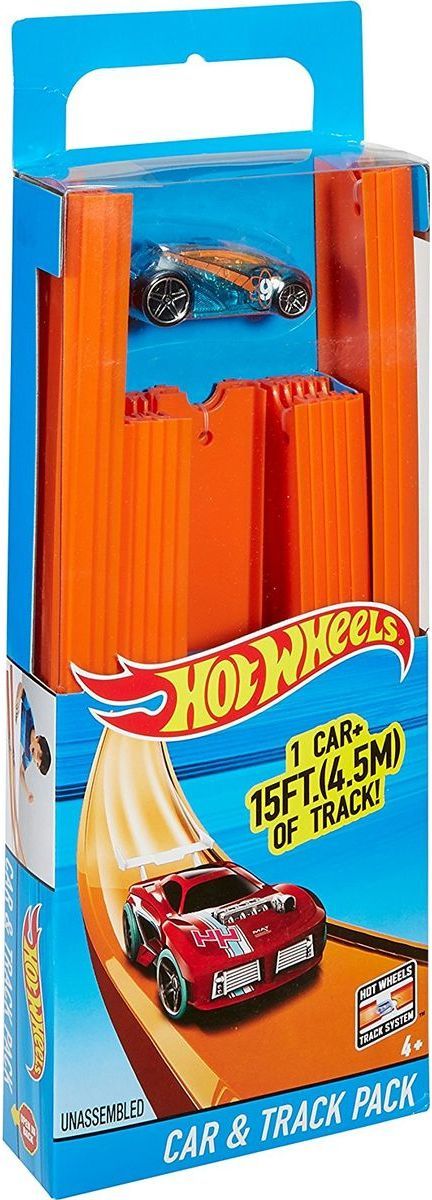 Hot Wheels Track builder Dlouhá dráha s angličákem - obrázek 1