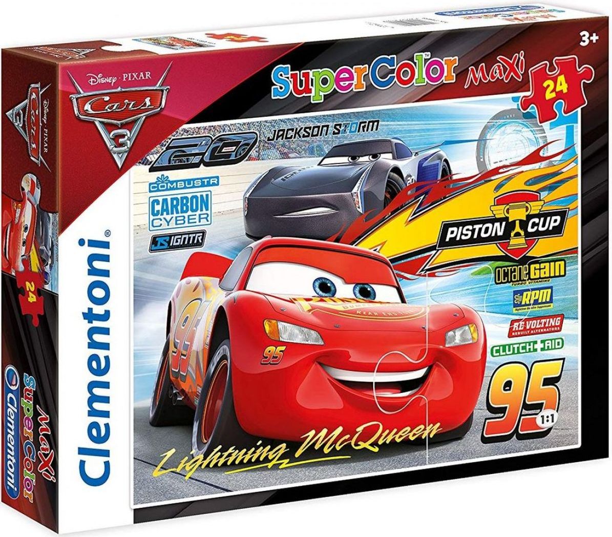 Clementoni Cars Puzzle Supercolor Maxi 24 dílků - obrázek 1