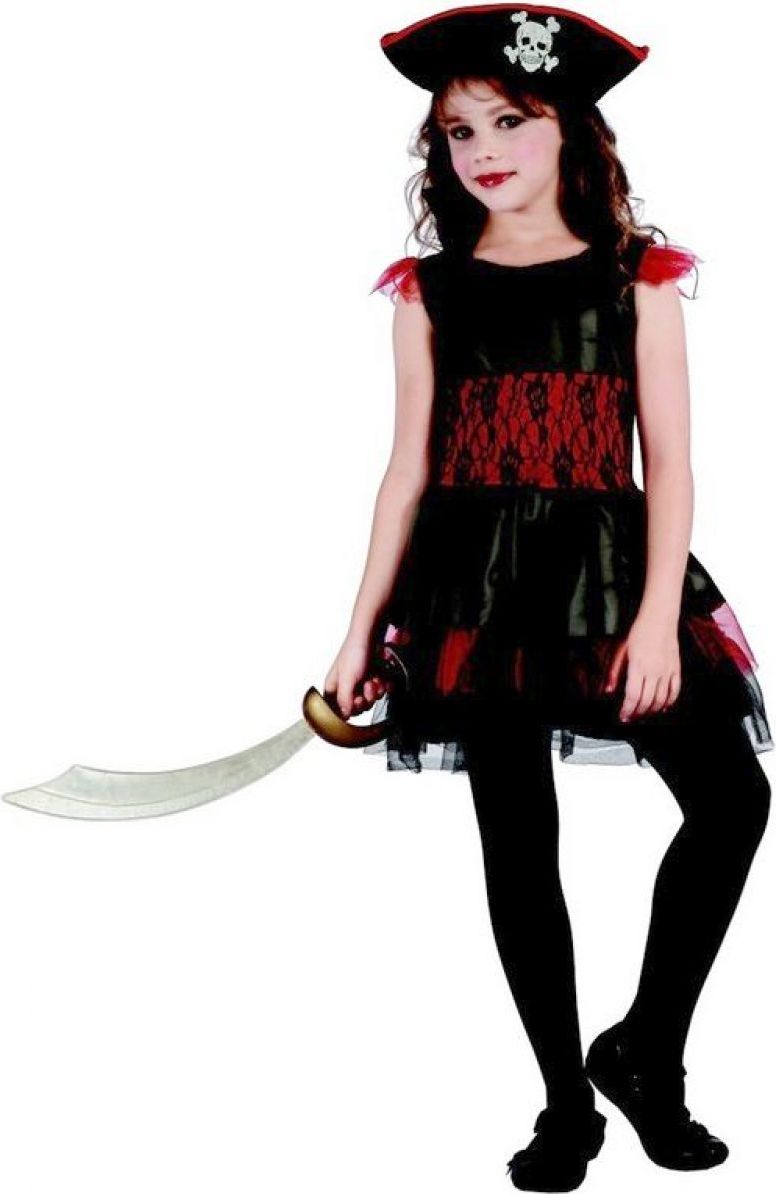 Made Karnevalový kostým pirátka pro děti 120-130 cm - obrázek 1