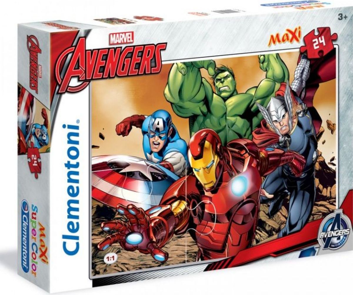 Clementoni Avengers Supercolor Puzzle Maxi 24 dílků - obrázek 1