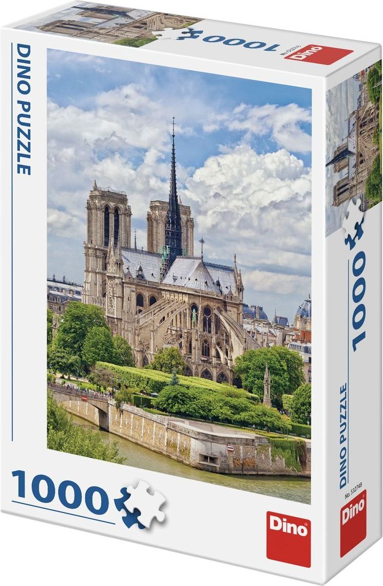 Dino Katedrála Notre Dame 1000 dílků puzzle - obrázek 1