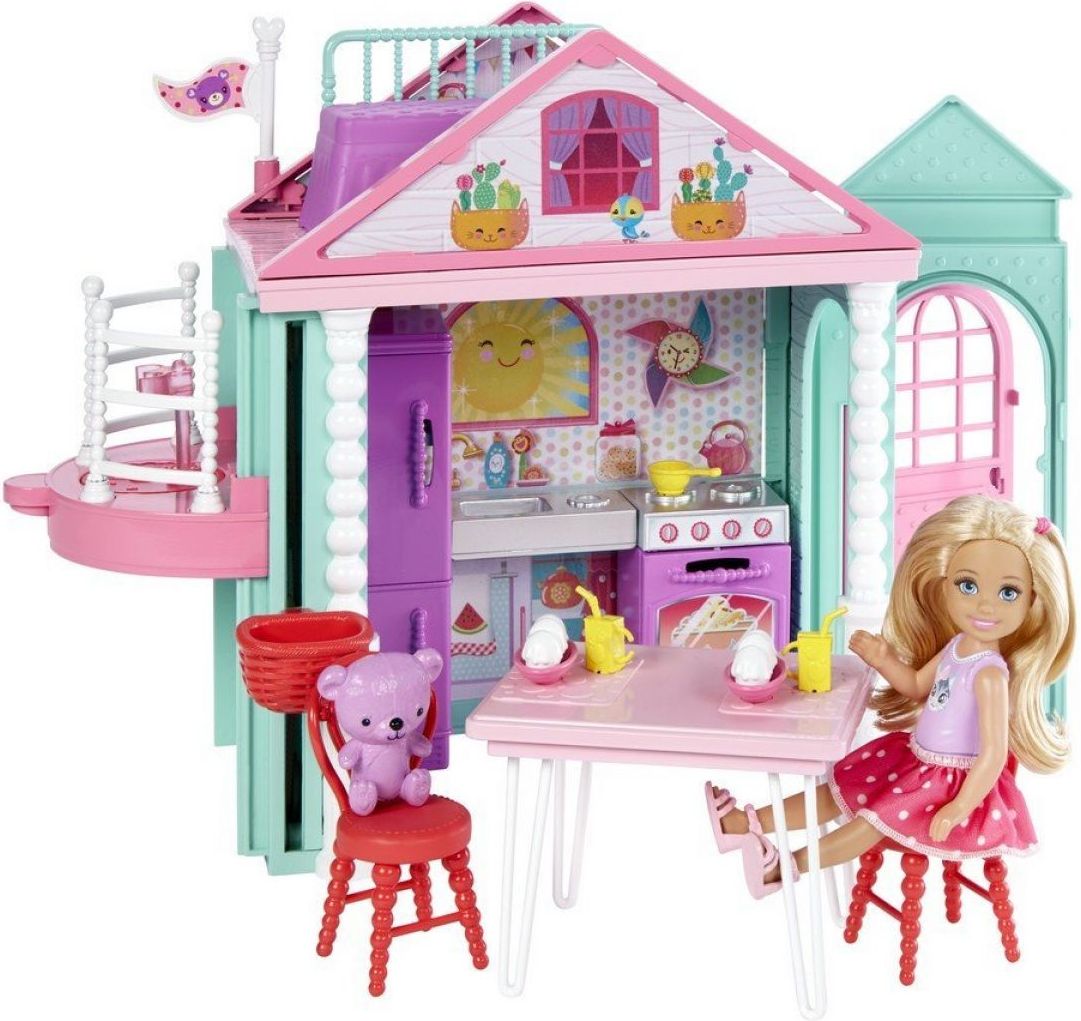 Mattel Barbie Chelsea a domeček - obrázek 1