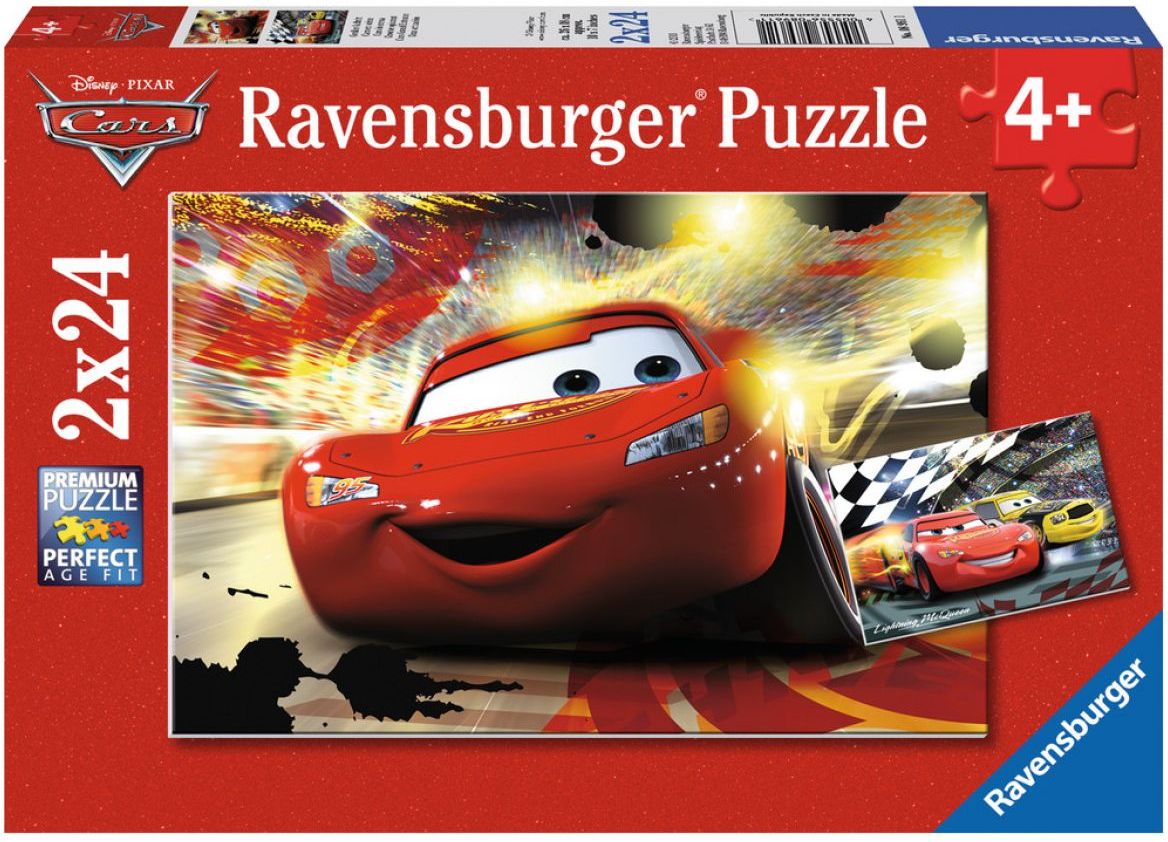 Ravensburger Cars Puzzle Auta v akci 2x24 dílků - obrázek 1