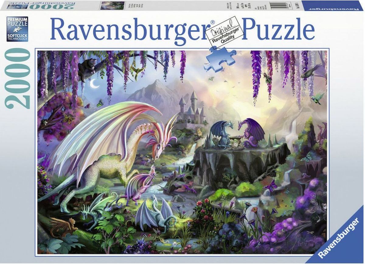 Ravensburger puzzle Dragon Valley 2000 dílků - obrázek 1