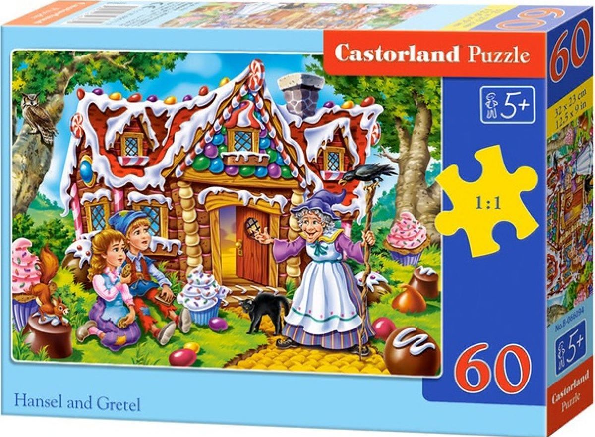 Castorland Puzzle Jeníček a Mařenka 60 dílků - obrázek 1
