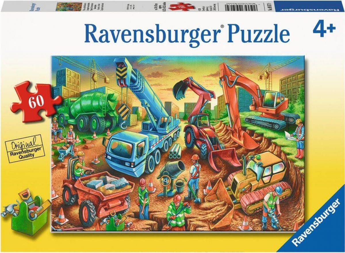 Ravensburger puzzle Stavbaři 60 dílků - obrázek 1