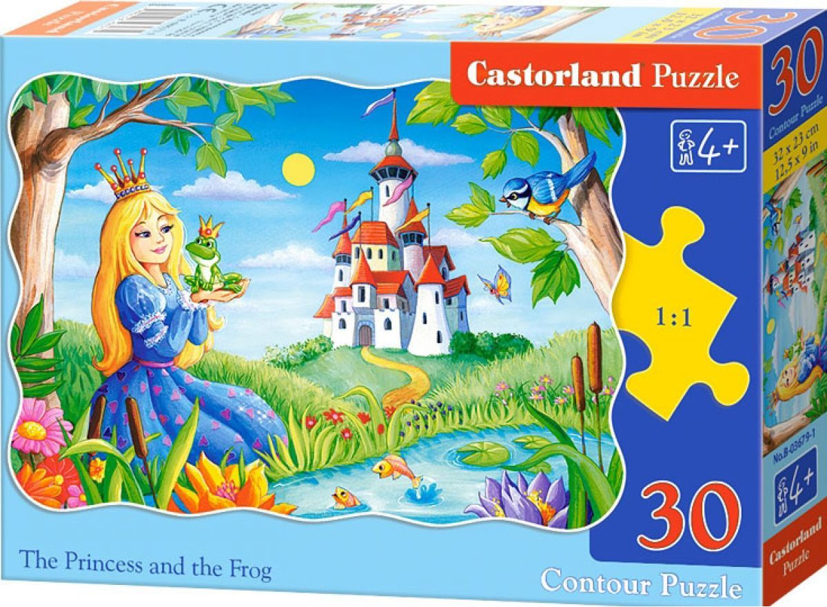 Castorland Puzzle Princezna s žabákem 30 dílků - obrázek 1