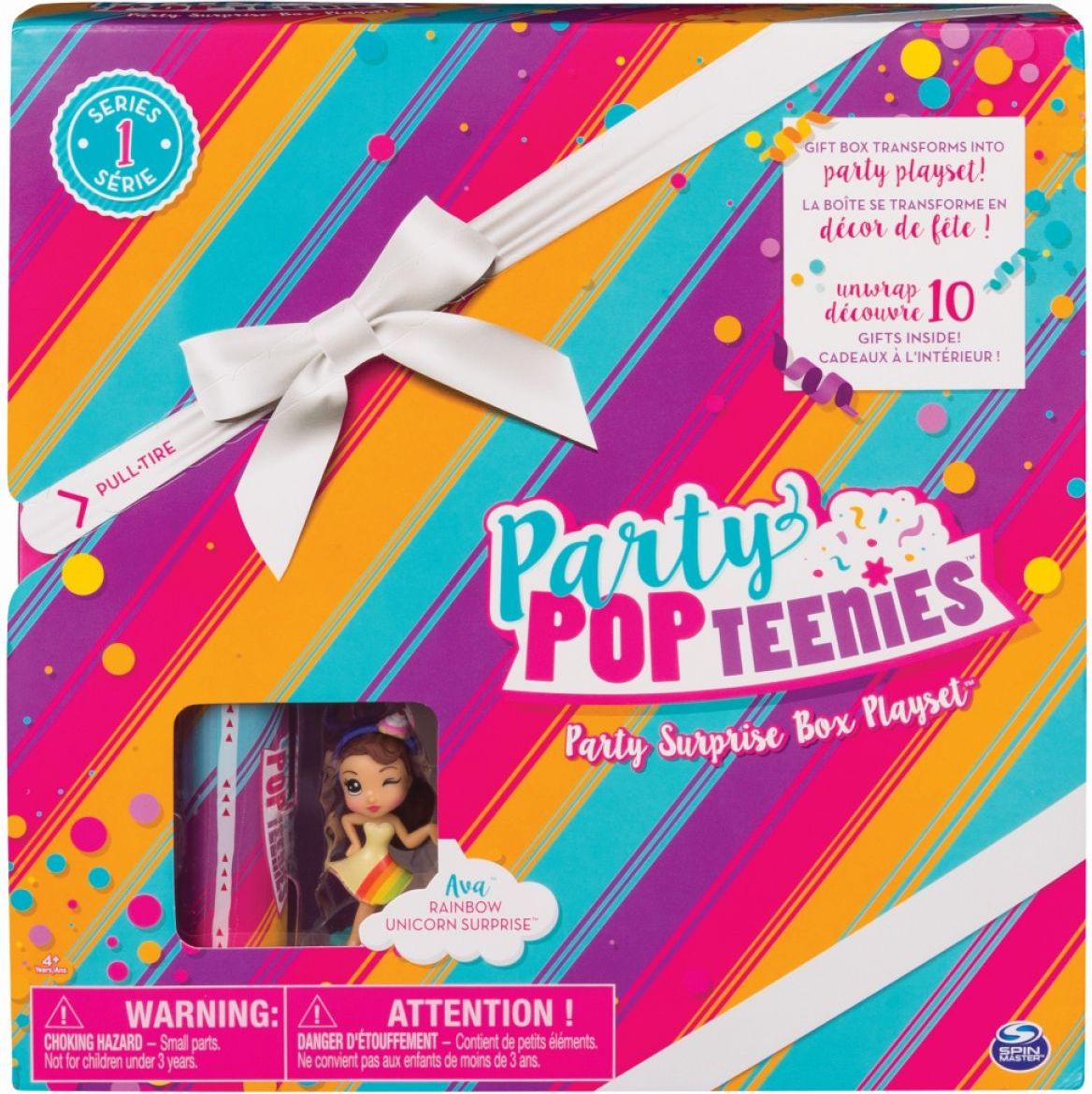 Spin Master Party Popteenies Hrací sada pro párty panenky Brunetka Ava - obrázek 1