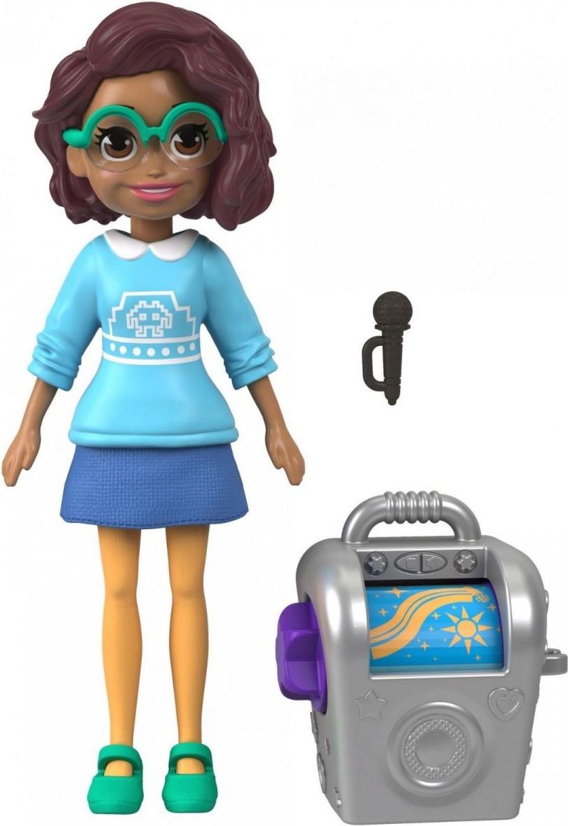 Mattel Polly Pocket Sportovní panenka Karaoke Queen Shani - obrázek 1