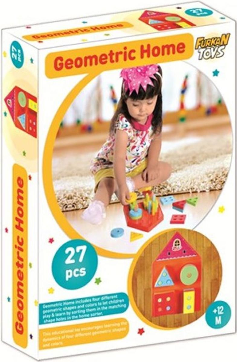Furkan Toys Geometrický domeček - obrázek 1