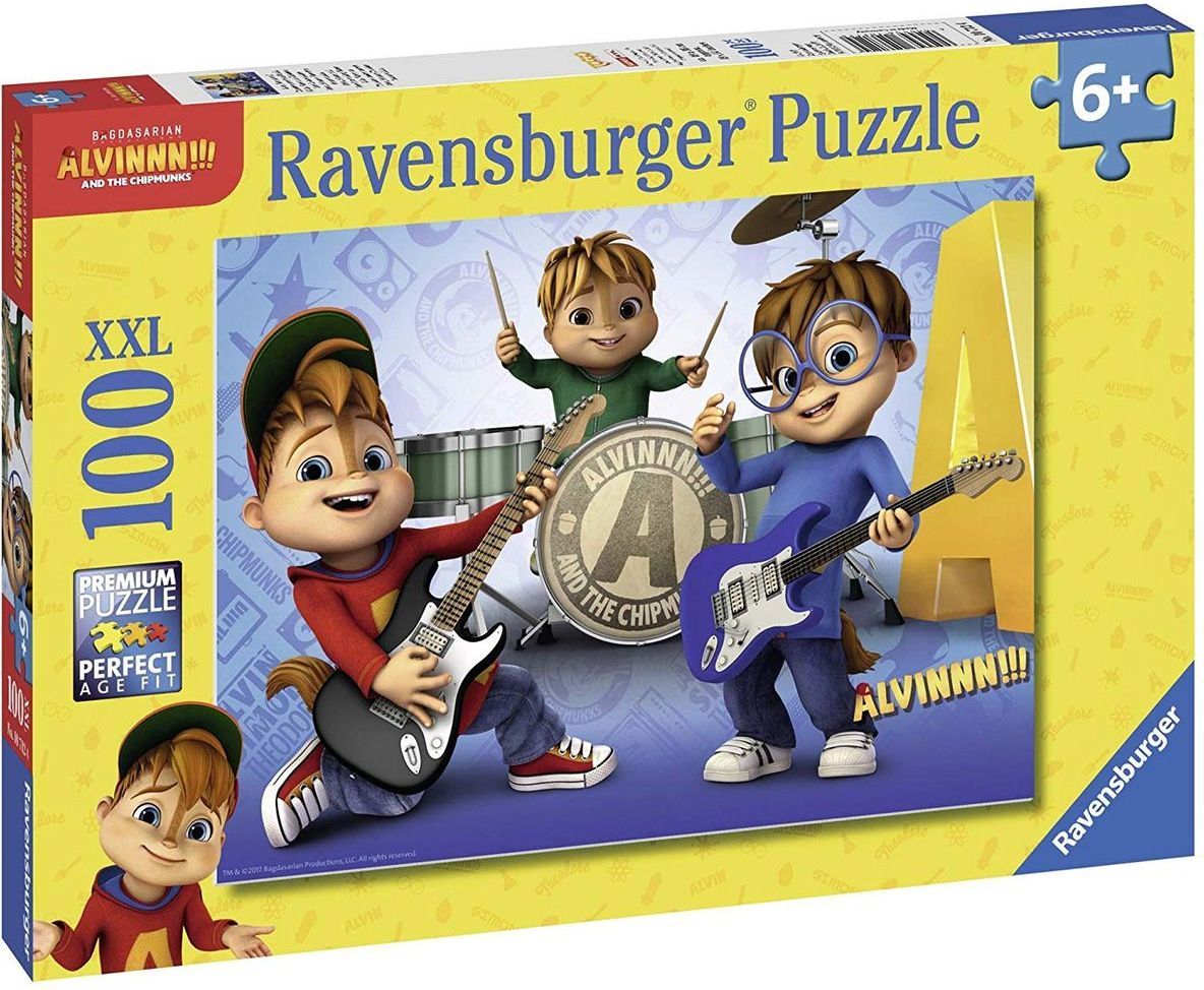 Ravensburger Puzzle Alvin, Simon,Theodore 100 XXL dílků - obrázek 1
