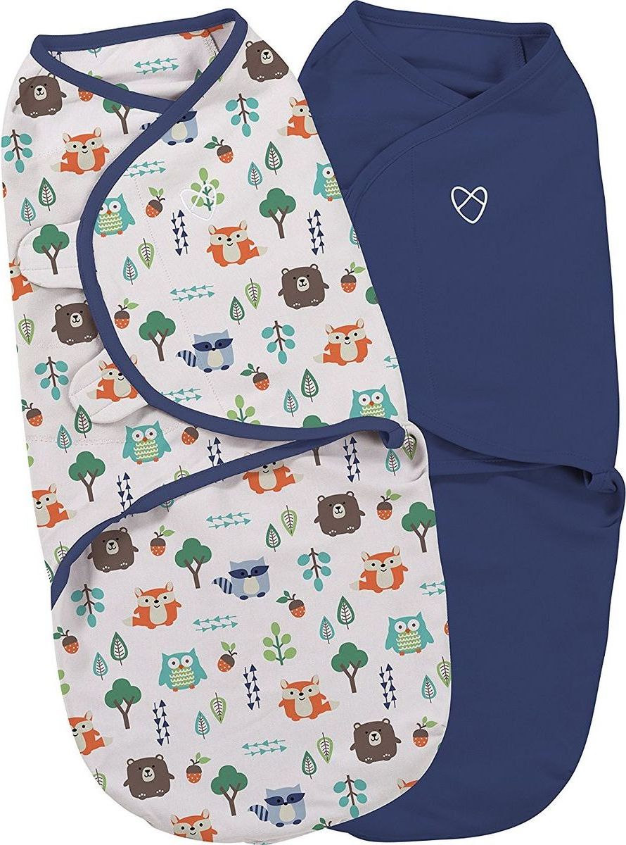 Summer Infant Zavinovačka SwaddleMe S modrá lesní motiv 2ks - obrázek 1