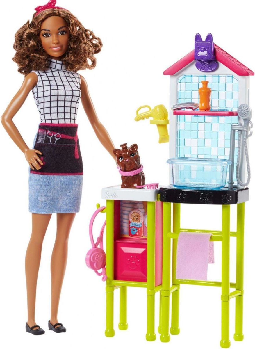 Mattel Barbie Herní set Povolání s panenkou Psí salón - obrázek 1