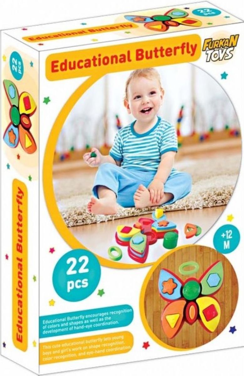 Furkan Toys Vkládačka motýl - obrázek 1