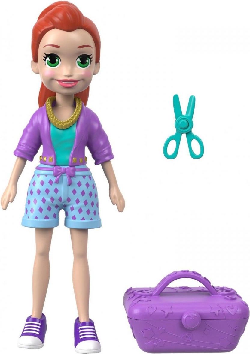 Mattel Polly Pocket Sportovní panenka Totes cute Lila - obrázek 1