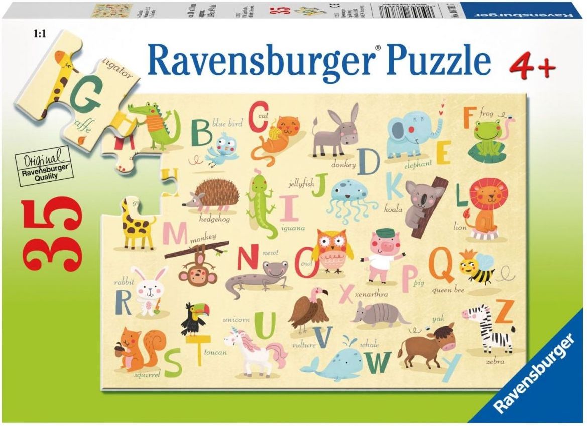 Ravensburger Puzzle A Z zvířata 35 dílků - obrázek 1