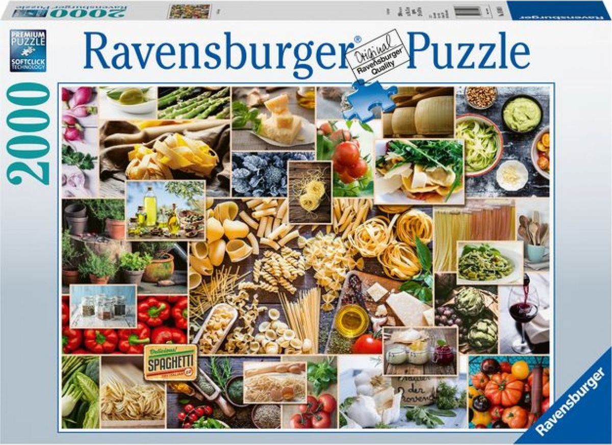 Ravensburger puzzle Koláž s jídlem 2000 dílků - obrázek 1