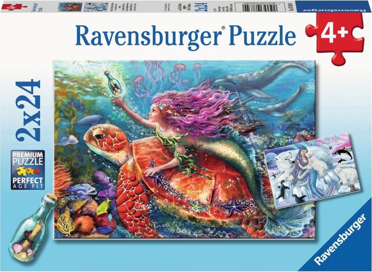 Ravensburger puzzle Příběhy mořské víly 2 x 24 dílků - obrázek 1