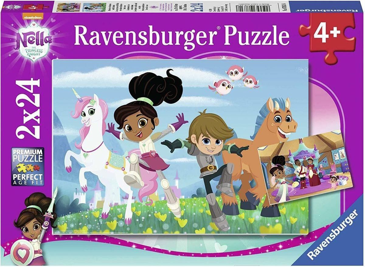 Ravensburger puzzle Nella princezna rytířů 2 x 24 dílků - obrázek 1