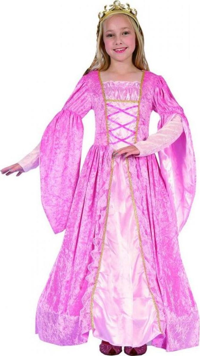 Made Dětský karnevalový kostým Princezna růžová 130-140 cm - obrázek 1
