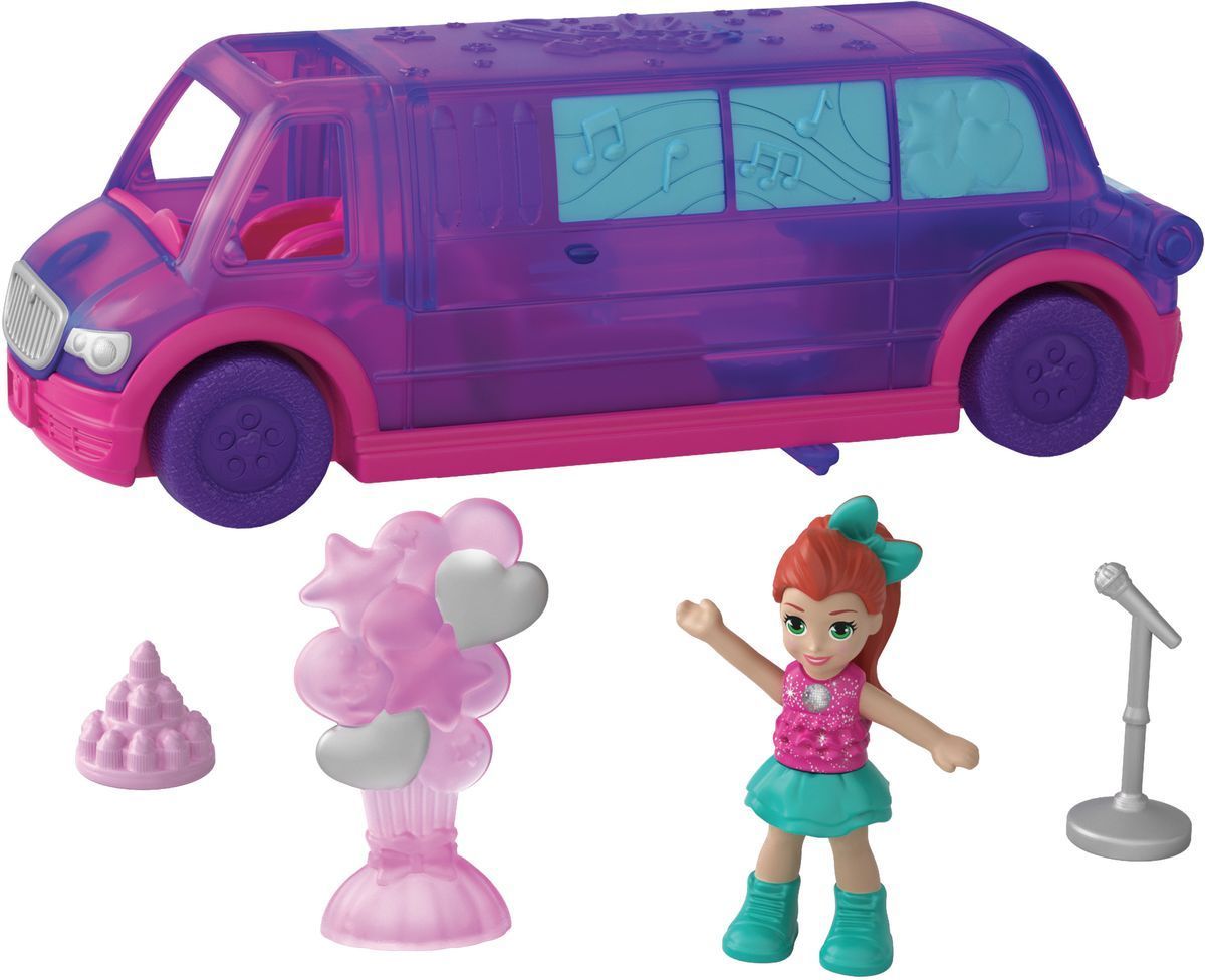 Mattel Polly pocket vozidlo fialový vůz - obrázek 1
