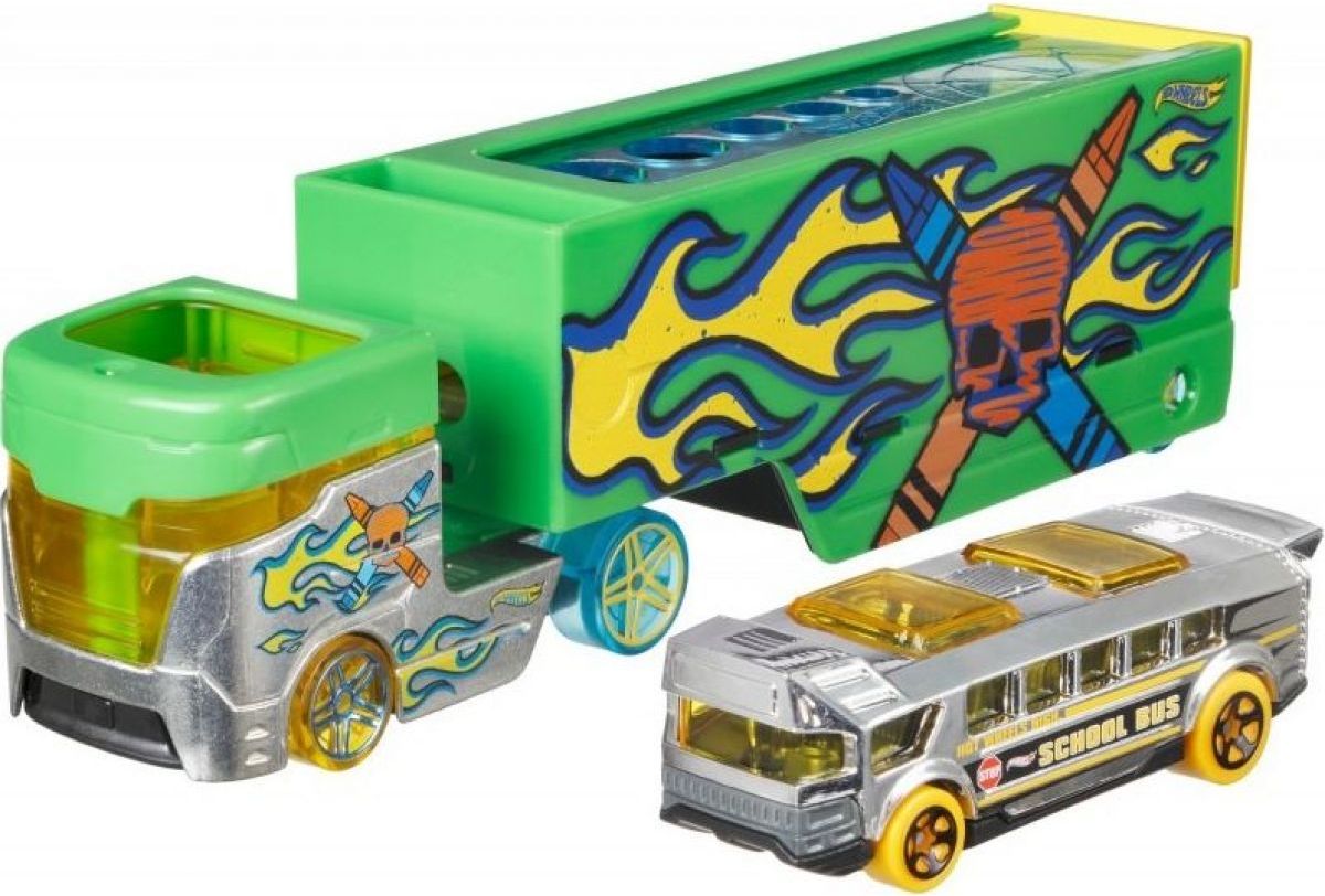 Hot Wheels náklaďák Pencil Pusher s ořezávátkem - obrázek 1