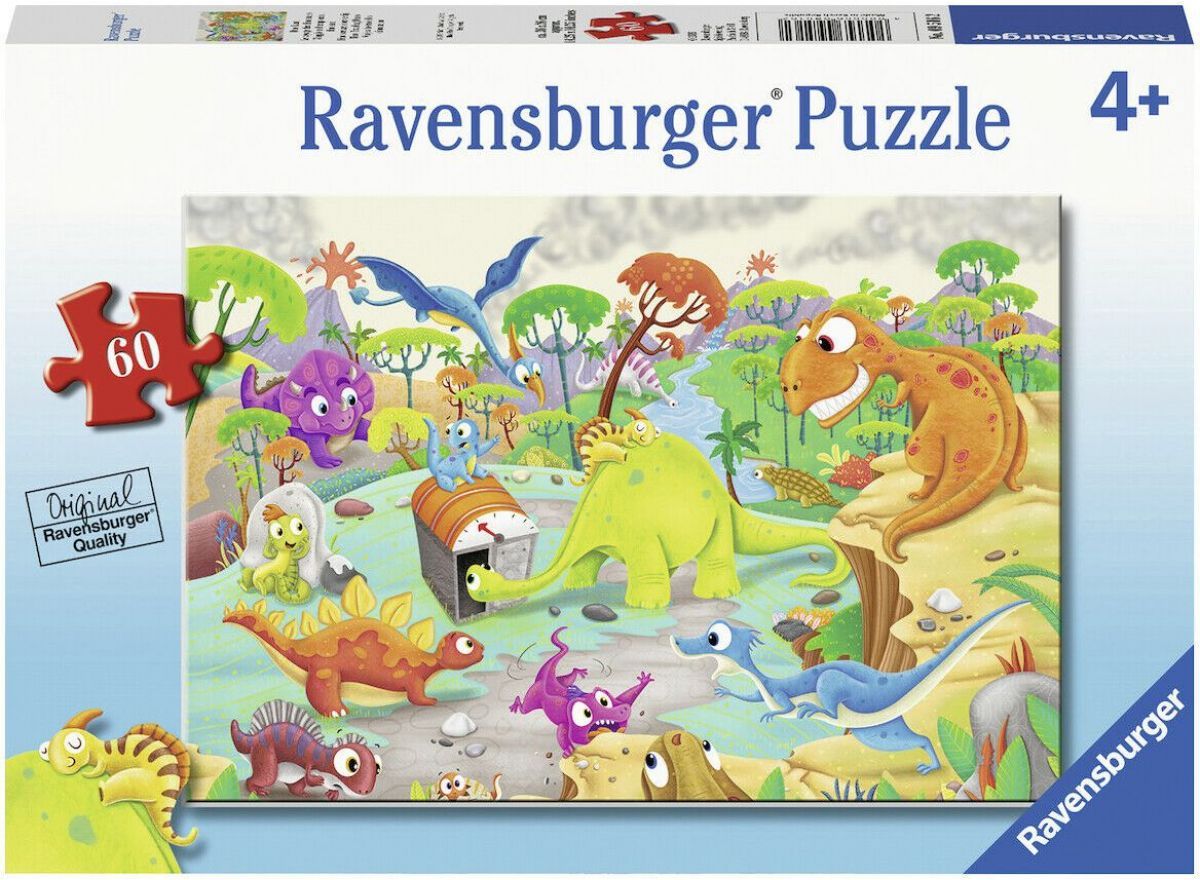 Ravensburger puzzle Dinosauři a čas 60 dílků - obrázek 1